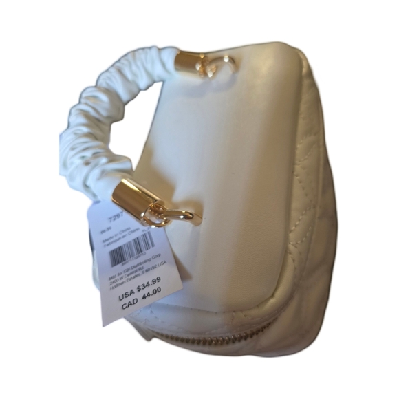 CLAIRE'S Quilted Hearts Dual Strap Crossbody Bag NWT. - Picture 8 of 8